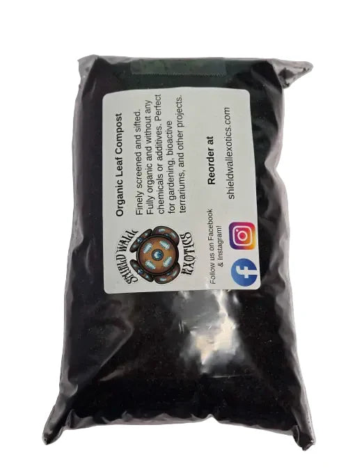 Organic Leaf Compost 1 Quart (1.5lbs) Soil Shield Wall Exotics