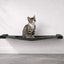 Hanging Cat Bed Hammock Onyx Bamboo Charcoal Gray Canvas 26" Cat Hammock Catastrophic Creations