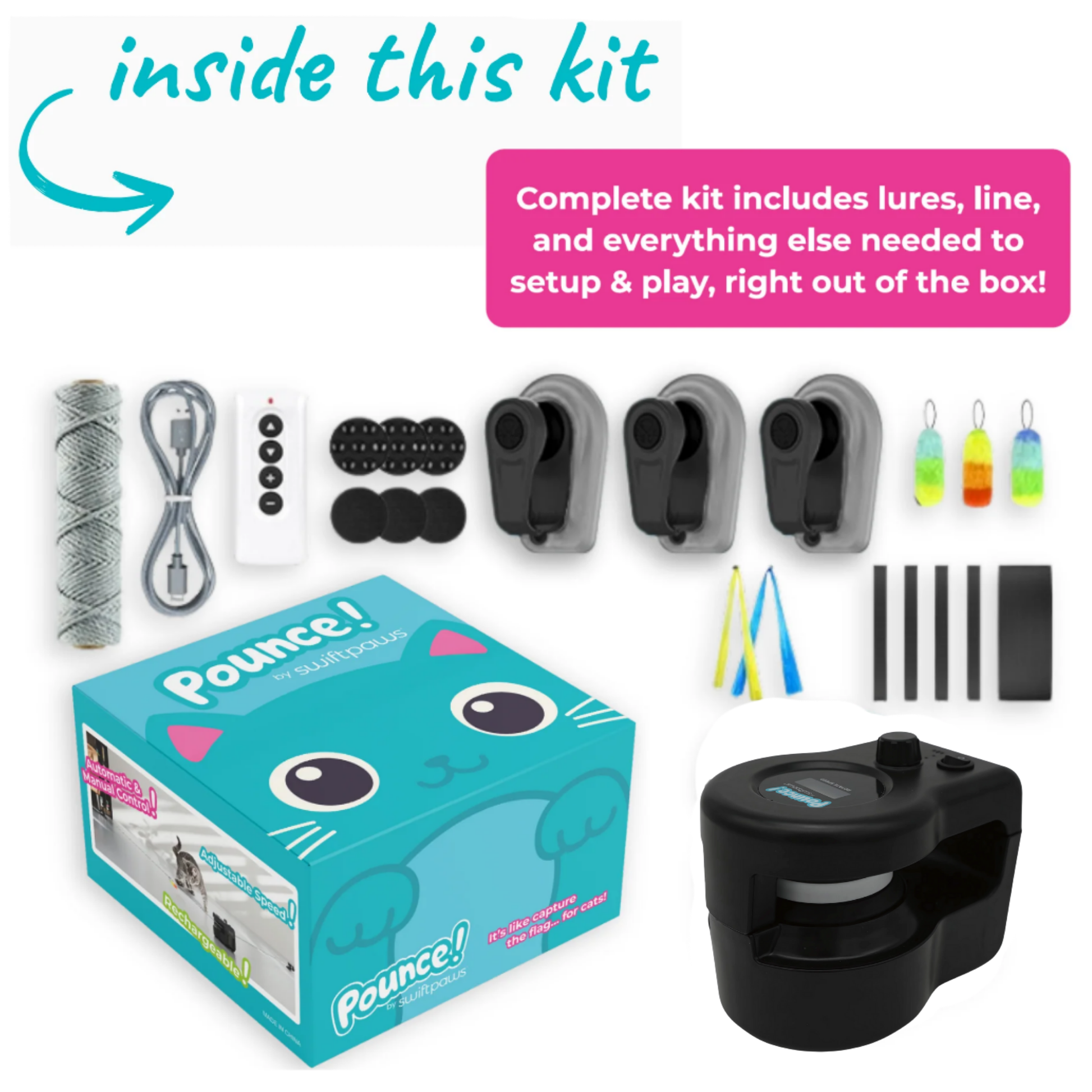 Pounce! Kit Enrichment Product SwiftPaws