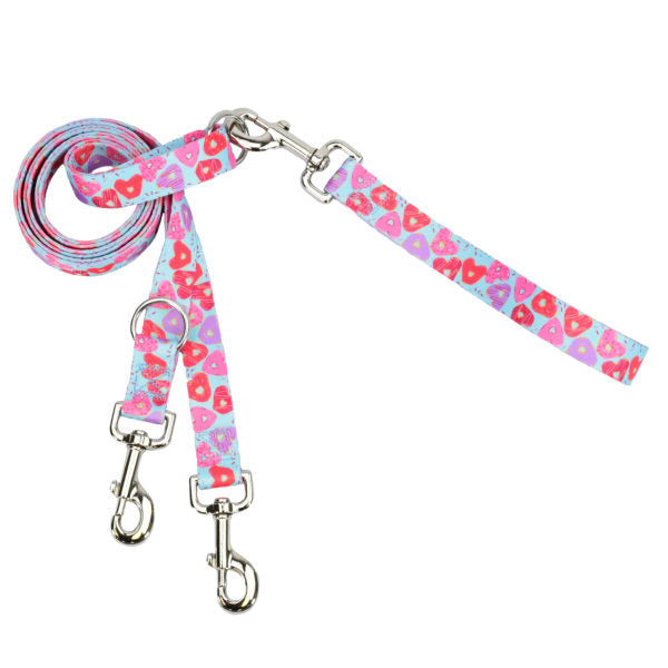 Sweet Sprinkles Double Connection Leash – EarthStyle Euro Leash (longer version) 2 Hounds Design