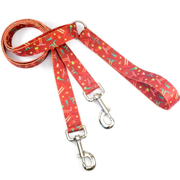 Elf Shoes Double Connection Leash – EarthStyle Standard Training Leash 2 Hounds Design