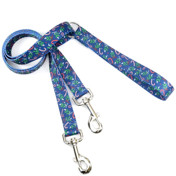 Kiss The Dog Double Connection Leash – EarthStyle Standard Training Leash 2 Hounds Design