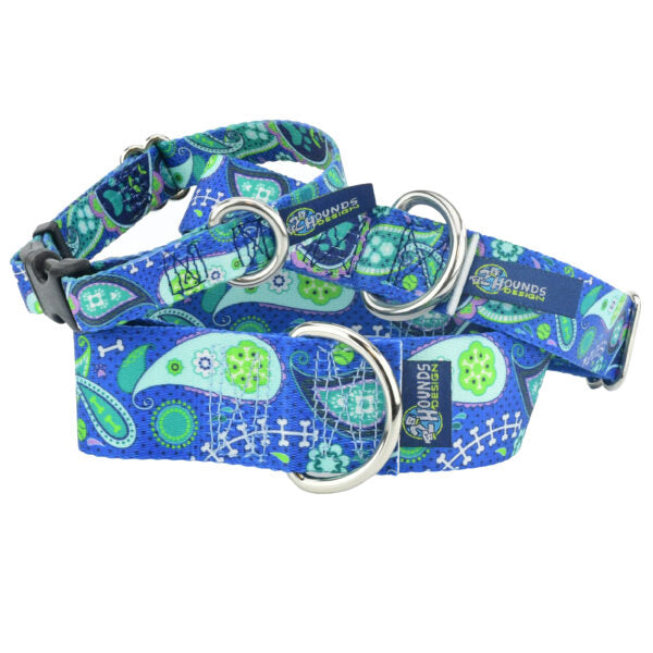 Paw Paisley Buckle Martingale Dog Collar – EarthStyle 2 Hounds Design