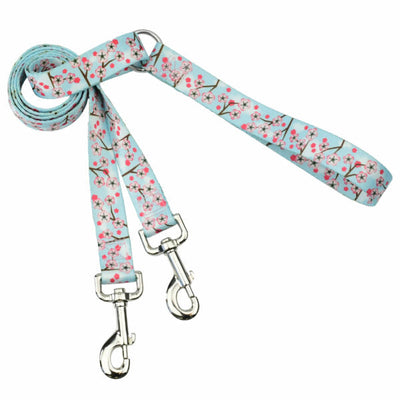 Cherry Blossoms Double Connection Leashes – EarthStyle Standard Training Leash 2 Hounds Design