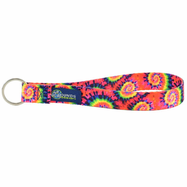 Earthstyle Keychains Classic Tie-Dye 2 Hounds Design