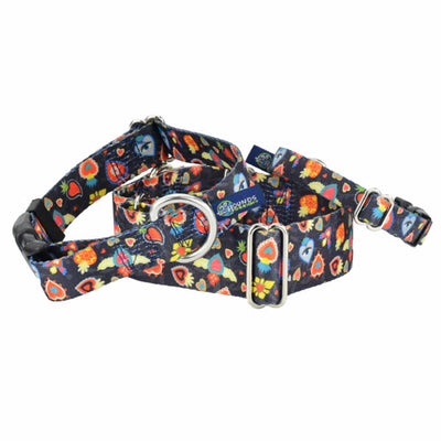 Gothic Hearts Buckle Martingale Dog Collar – EarthStyle 2 Hounds Design
