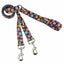 Gothic Hearts Double Connection Leash – EarthStyle Standard Training Leash 2 Hounds Design