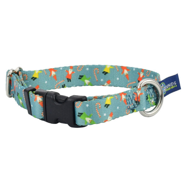 Jolly Gnomes Dog Collar – EarthStyle 5 8 inch 2 Hounds Design