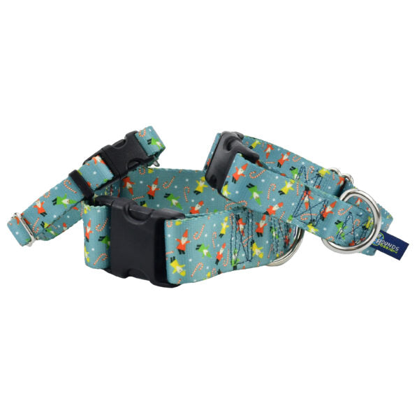Jolly Gnomes Buckle Martingale Dog Collar – EarthStyle 2 Hounds Design