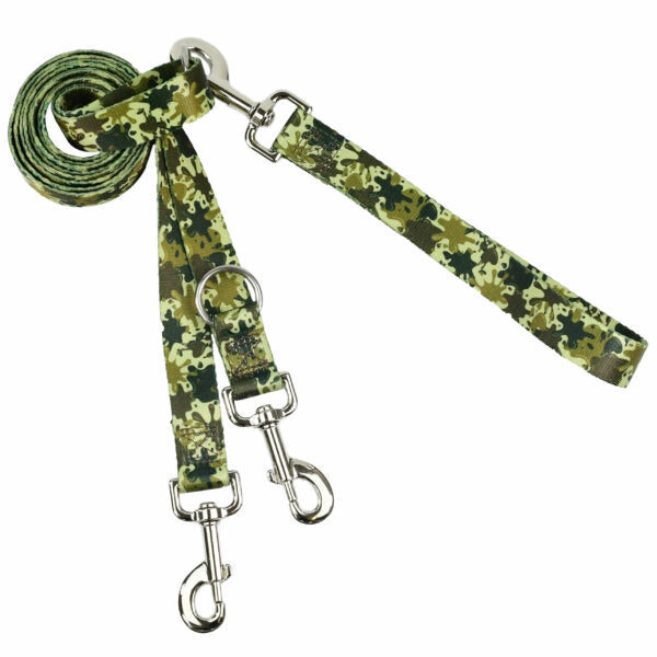 Archie Loves Mud Double Connection Leash – EarthStyle Euro Leash (longer version) 2 Hounds Design