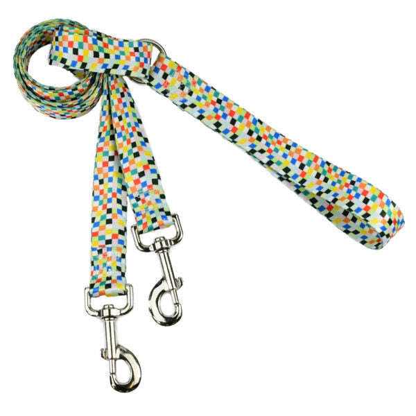 Indy Flag Double Connection Leash – EarthStyle Standard Training Leash 2 Hounds Design
