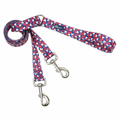 XO Double Connection Leash – EarthStyle Standard Training Leash 2 Hounds Design