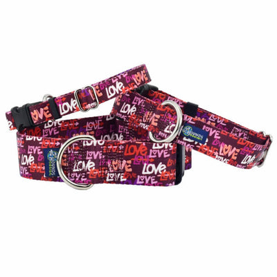 Love Graffiti Red Dog Collar – EarthStyle 2 Hounds Design