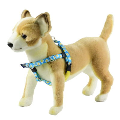 XXSmall Blue Daisy Freedom No-Pull Harness 13"-16" Chest 2 Hounds Design