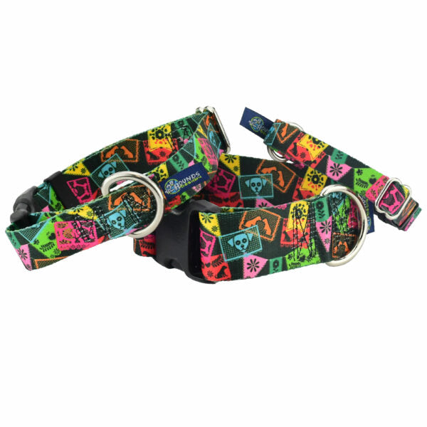 Paper Flags Buckle Martingale Dog Collar – EarthStyle 2 Hounds Design
