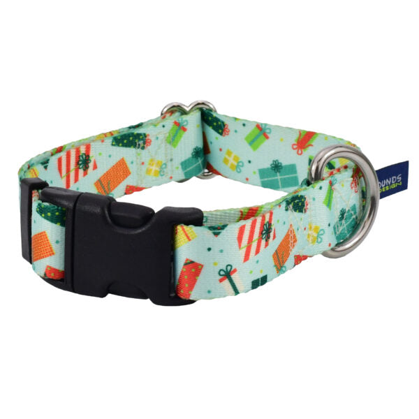Presents Galore Dog Collar – EarthStyle 1 inch 2 Hounds Design