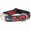 Classic Winter Plaid Velvet Essential Dog Collar 1 inch wide 2 Hounds Design