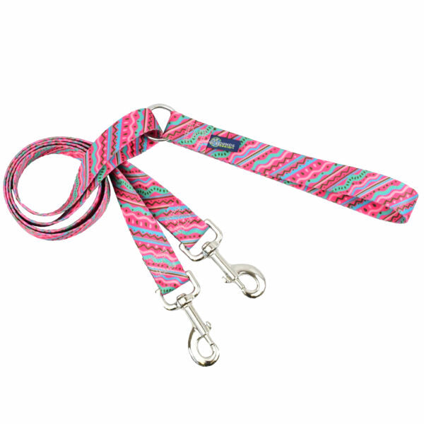 1980’s Double Connection Leash – EarthStyle Standard Training Leash 2 Hounds Design
