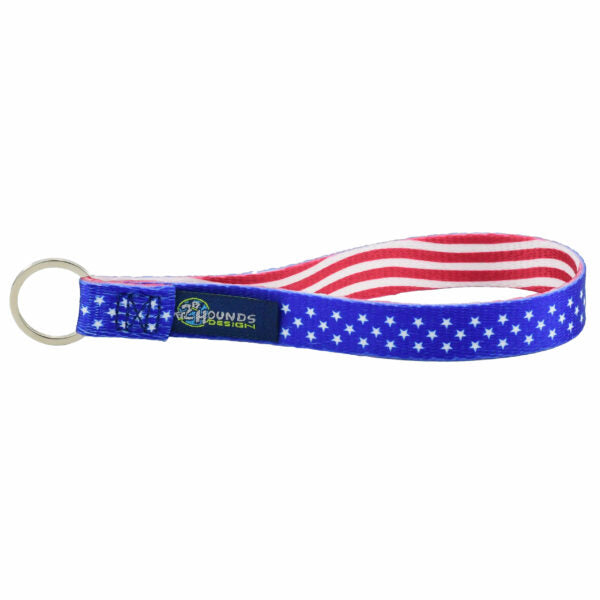 Earthstyle Keychains Star Spangled 2 Hounds Design