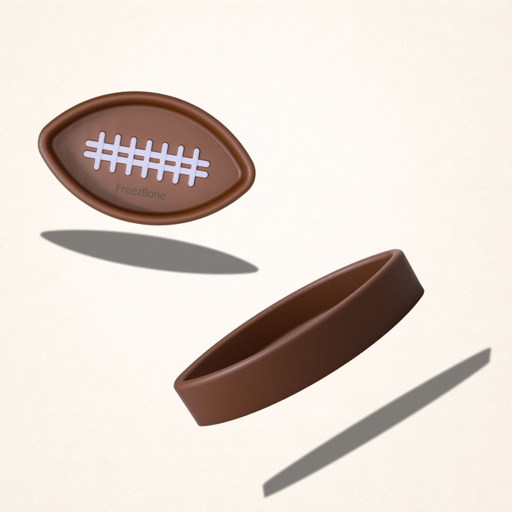 FreezFootball - Tough Enrichment Football Toy Freezbone