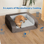 PupChill™ Cooling Bolster Dog Bed Paw