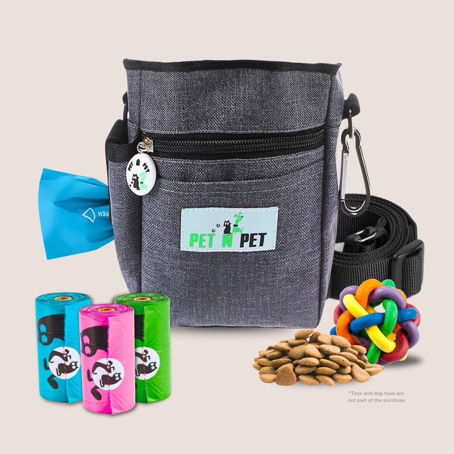 Dog Treat Pouch with 3 Rolls of Poop Bags Dog Training Accessories Pet N Pet ®