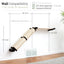 Slanted Cat Scratcher for Wall Onyx Bamboo 2-Tier Double Natural Canvas Cat Scratcher Catastrophic Creations