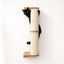 Wall Mounted Cat Climbing Pole - Sisal Natural Bamboo 2-Tier No Leaf Shelf Cat Scratcher Catastrophic Creations