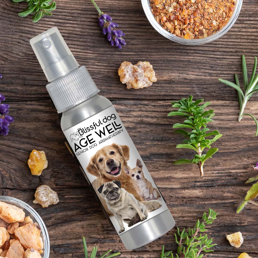 3 Old Friends Age Well Dog Aromatherapy SPRAY BOTTLE DOG AROMATHERAPY The Blissful Dog
