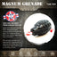 USA-K9 Magnum Grenade - Black Magnum Rubber Chew Toy for Extreme Chewers | USA Made Rubber Dog Toys SodaPup/True Dogs, LLC