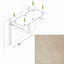 Hanging Cat Bed Hammock Khaki Canvas 18" Cat Hammock Catastrophic Creations