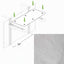 Hanging Cat Bed Hammock Light Grey Canvas 18" Cat Hammock Catastrophic Creations