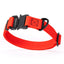 Waterproof Dog Collar with Metal Stab-Lock Buckle Cherry Red Dog Collars Dogline