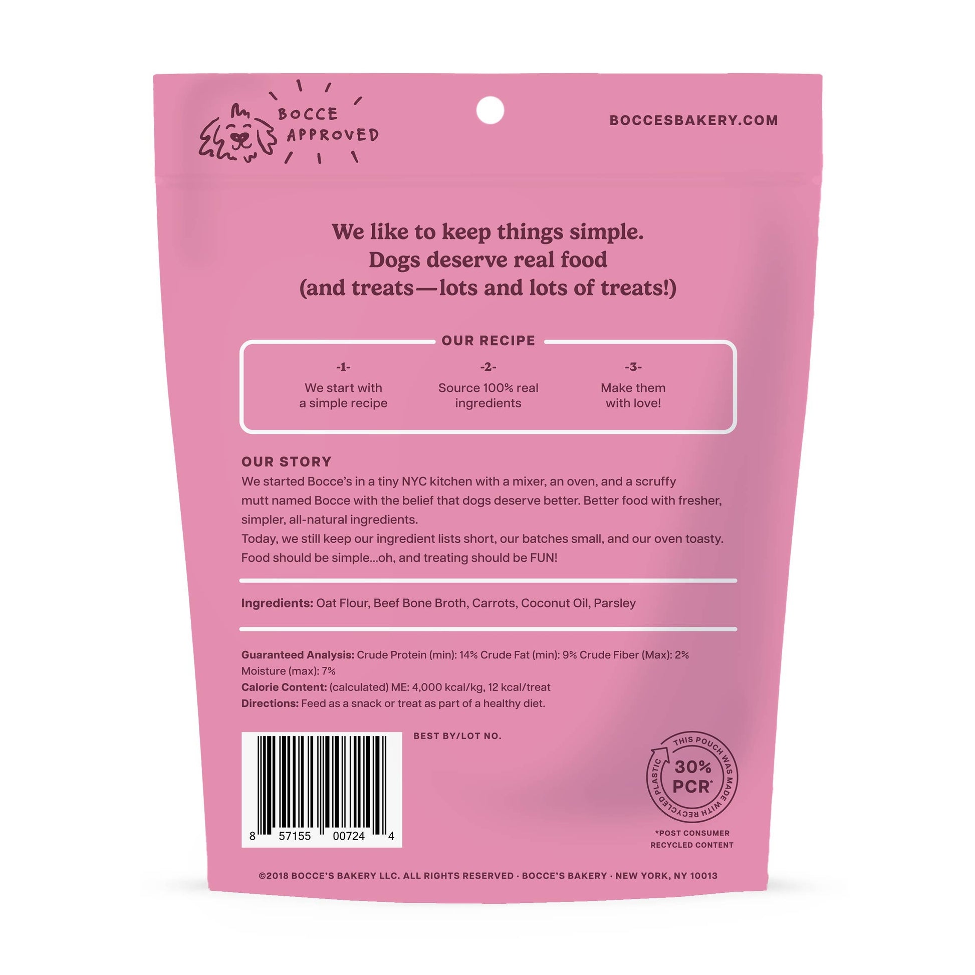 Bocce's Bakery Bone Broth Biscuits Dog Treats 5oz Biscuits Antelope Pets