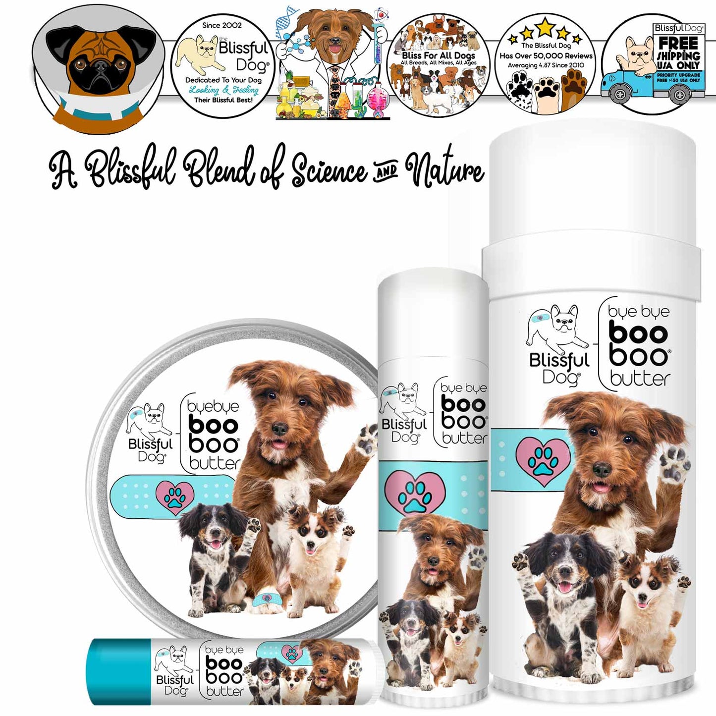 3 Cute Puppies Boo Boo Butter BOO BOO BUTTER The Blissful Dog
