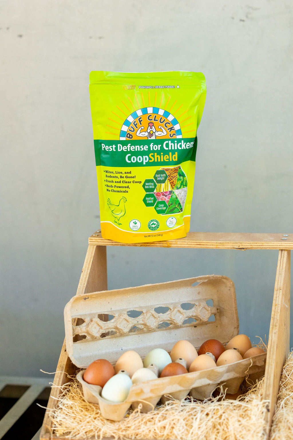 CoopShield—Herbal Pest Defense for Chickens Buff Clucks