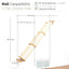 Slanted Cat Scratcher for Wall Cat Scratcher Catastrophic Creations