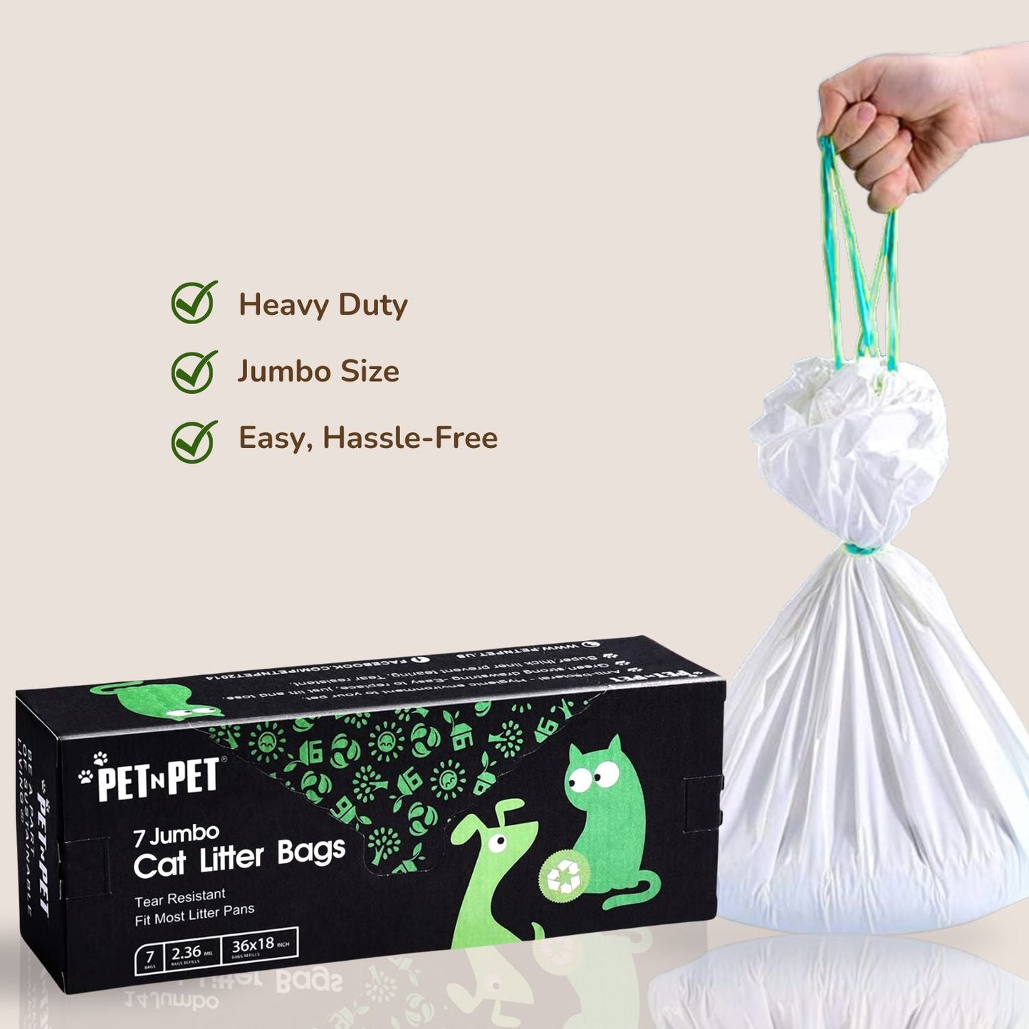 Jumbo Cat Litter Box Liners Pet N Pet ®
