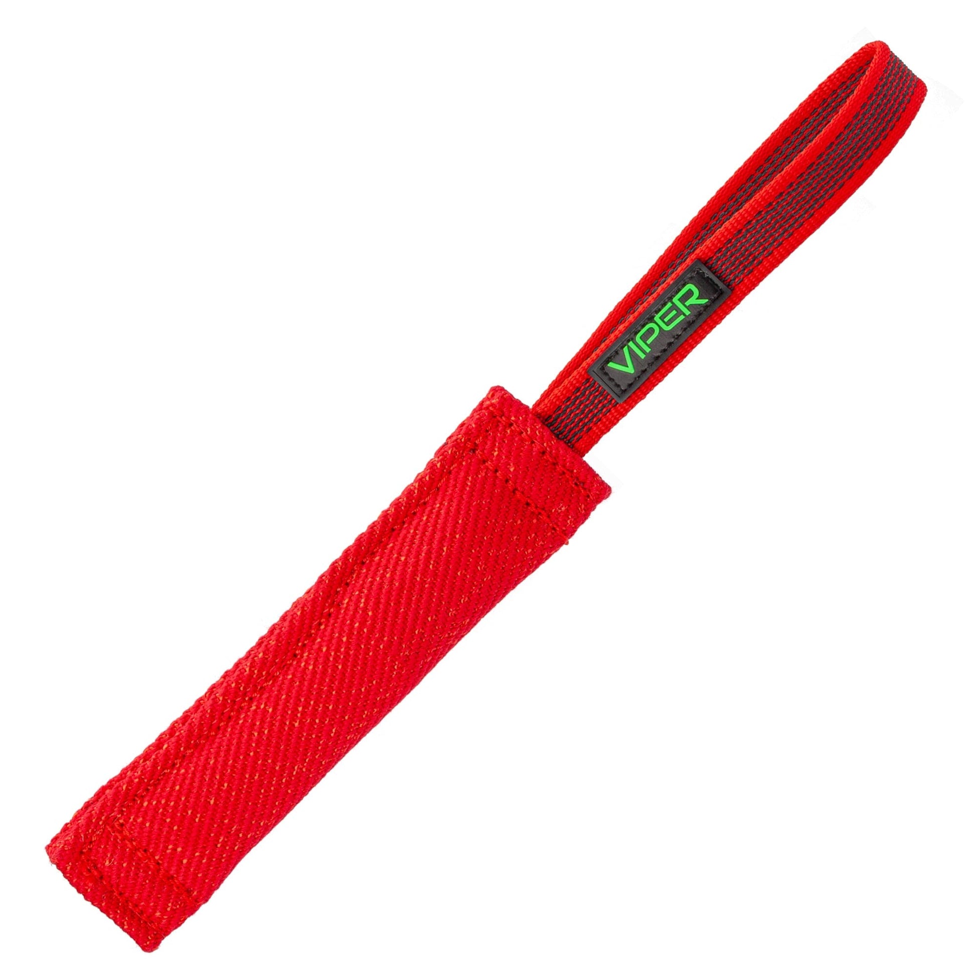 Viper French Linen Tug Red 8in L x 1.5in W Dog Toys Dogline