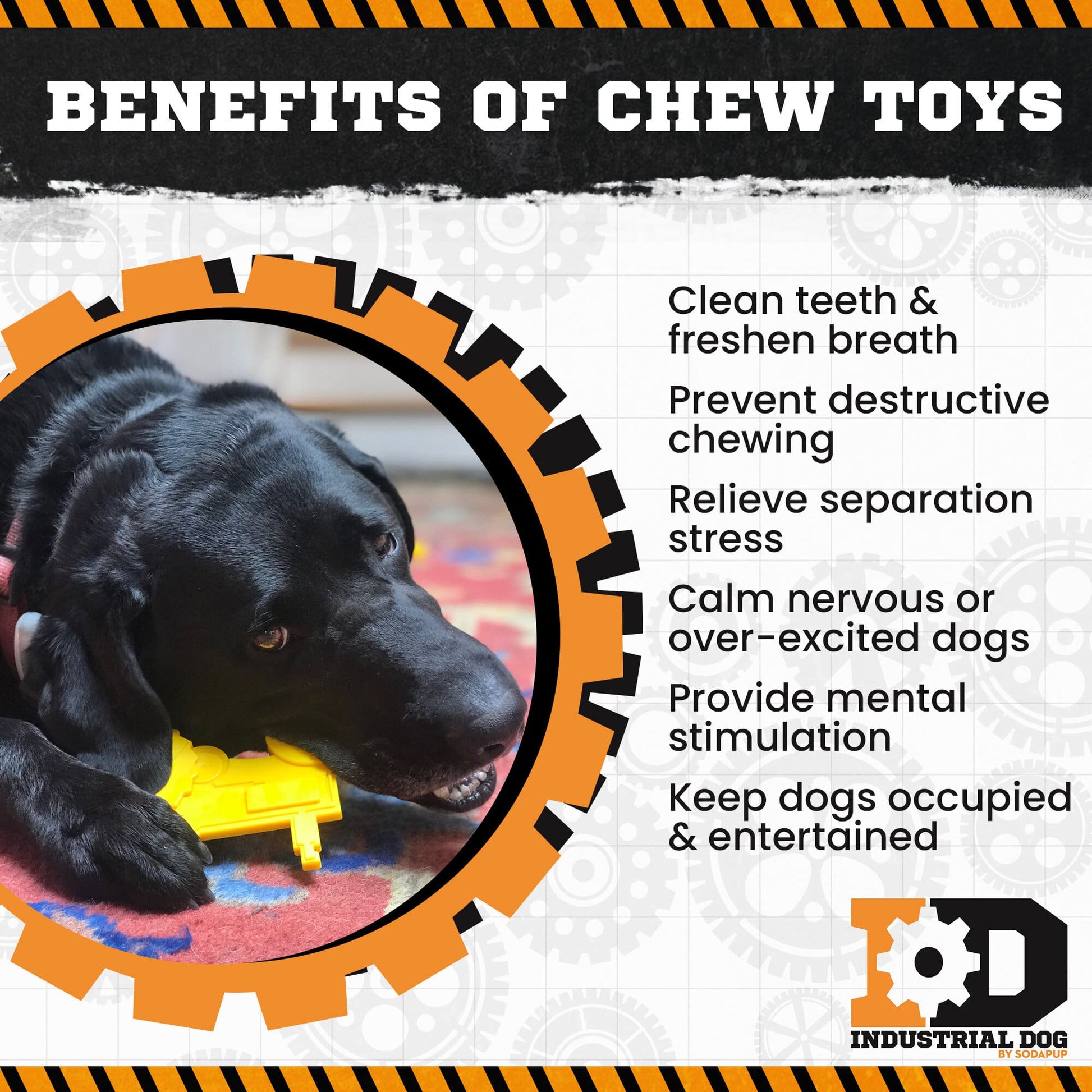 Tractor Nylon Dog Toy for Aggressive Chewers | USA Made | SodaPup Nylon Dog Toys SodaPup/True Dogs, LLC