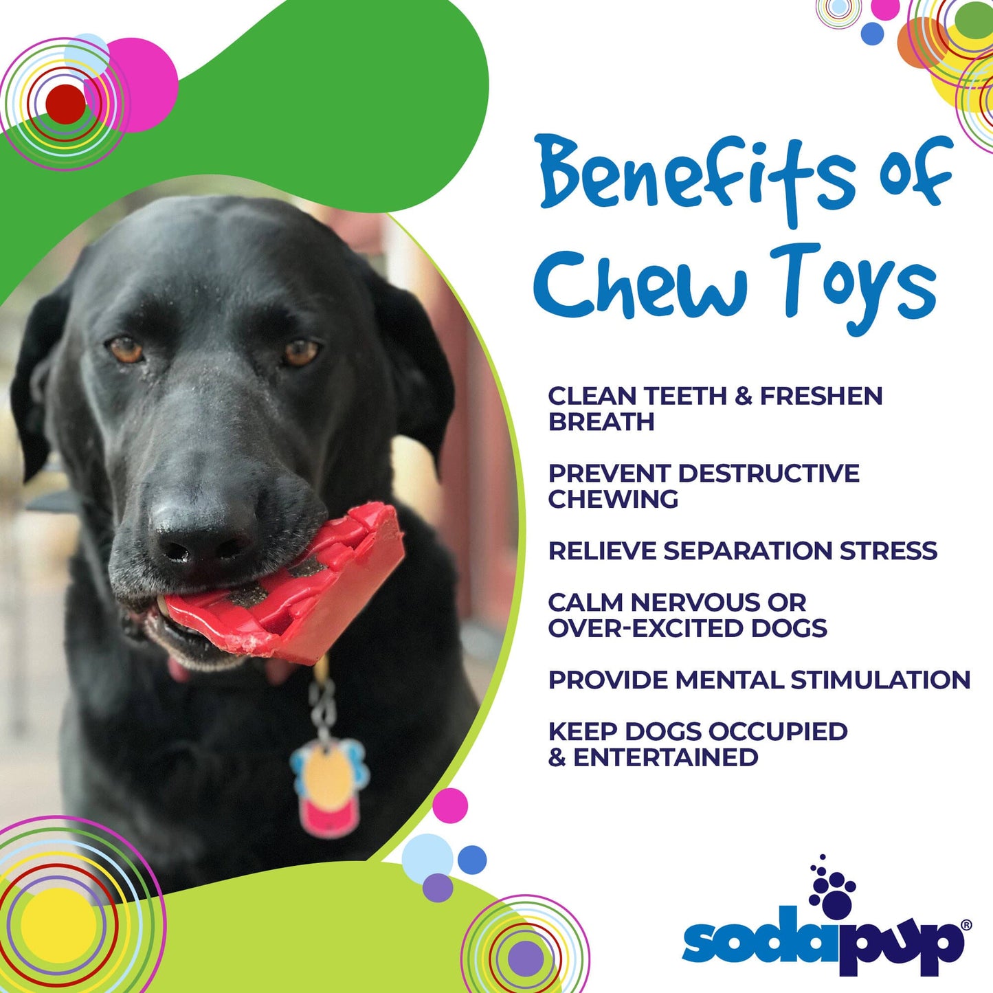 Cherry Pie Nylon Dog Chew Toy for Aggressive Chewers | USA Made | SodaPup Nylon Dog Toys SodaPup/True Dogs, LLC