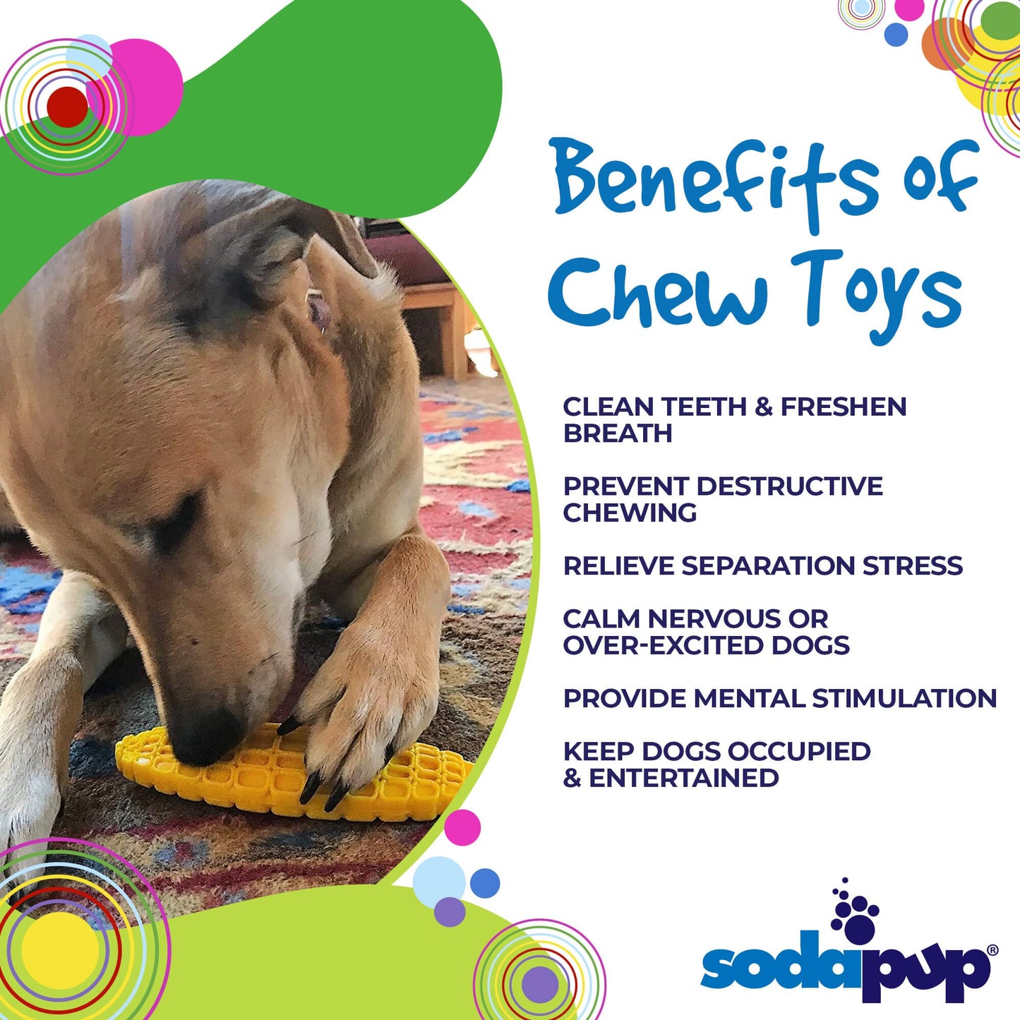 Corn on the Cob Nylon Dog Toy for Aggressive Chewers | USA Made | SodaPup Nylon Dog Toys SodaPup/True Dogs, LLC