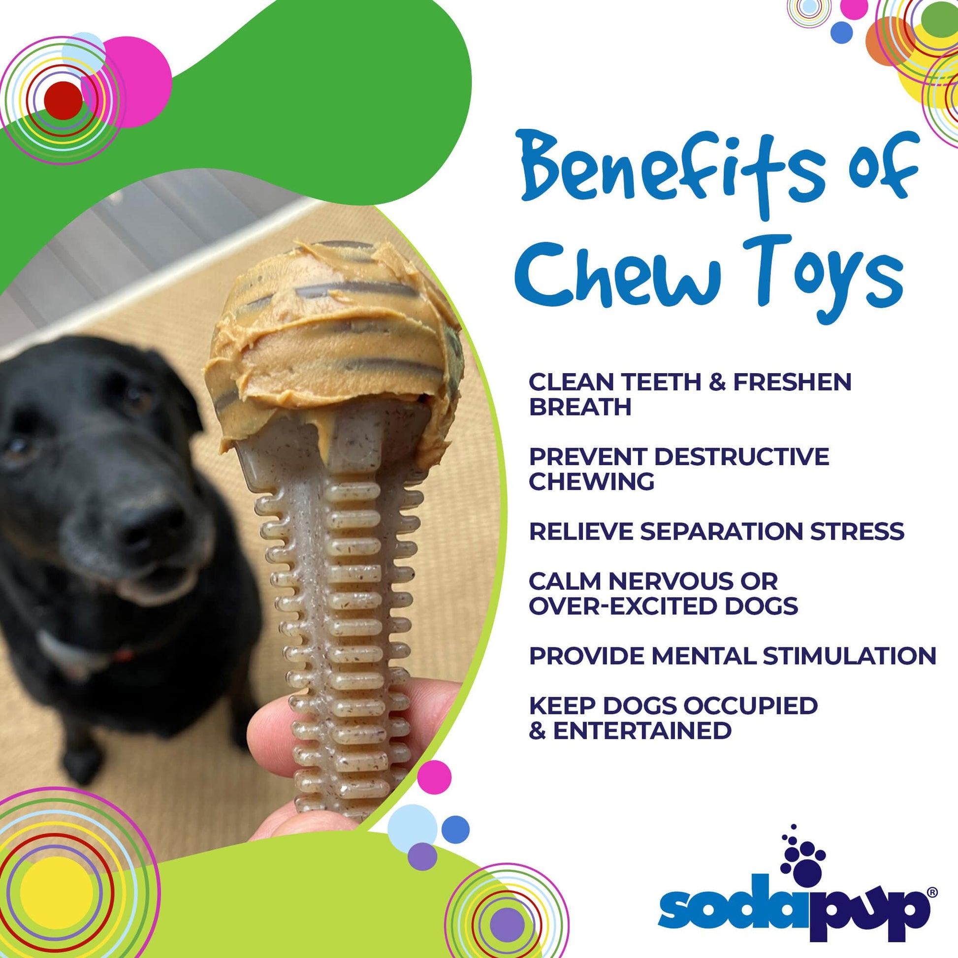 Honey Bone Dental Tower Nylon Chew Toy for Aggressive Chewers | USA Made Nylon Dog Toys SodaPup/True Dogs, LLC