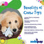 Snowflake Nylon Dog Chew Toy for Aggressive Chewers | USA Made & FDA Compliant Nylon Dog Toys SodaPup/True Dogs, LLC