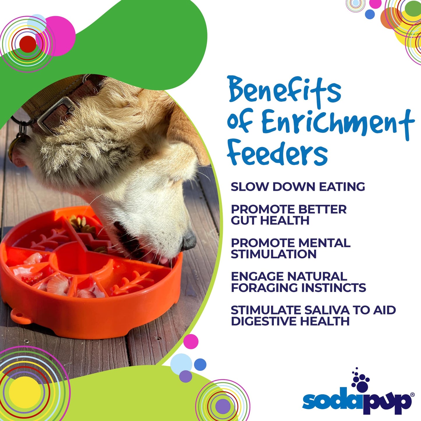 Great Outdoors eBowl - Slow Feeder Dog Bowl & Enrichment | USA Made EBOWL SodaPup/True Dogs, LLC