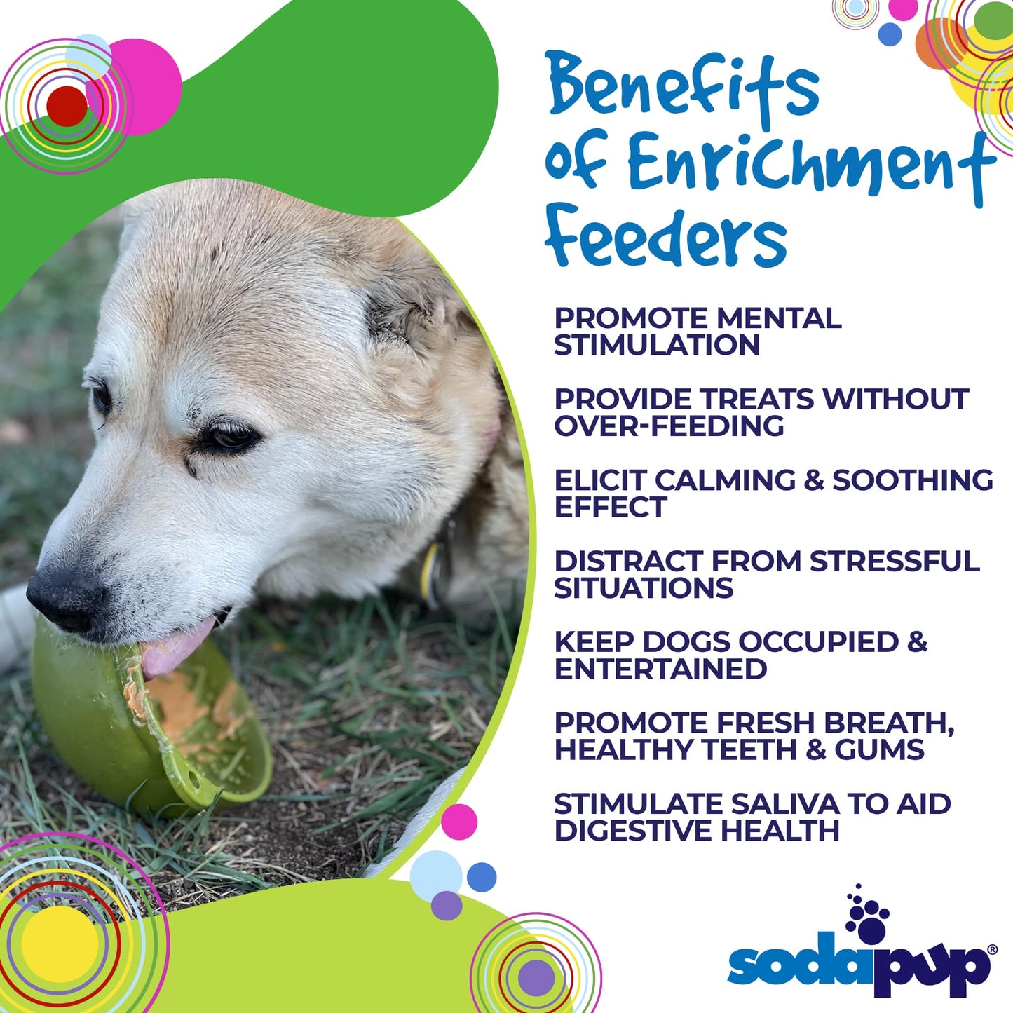 Garden of Eatin' Tipsy Bowl - Wobble Lick Mat for Dogs & Cats | USA Made EMAT SodaPup/True Dogs, LLC