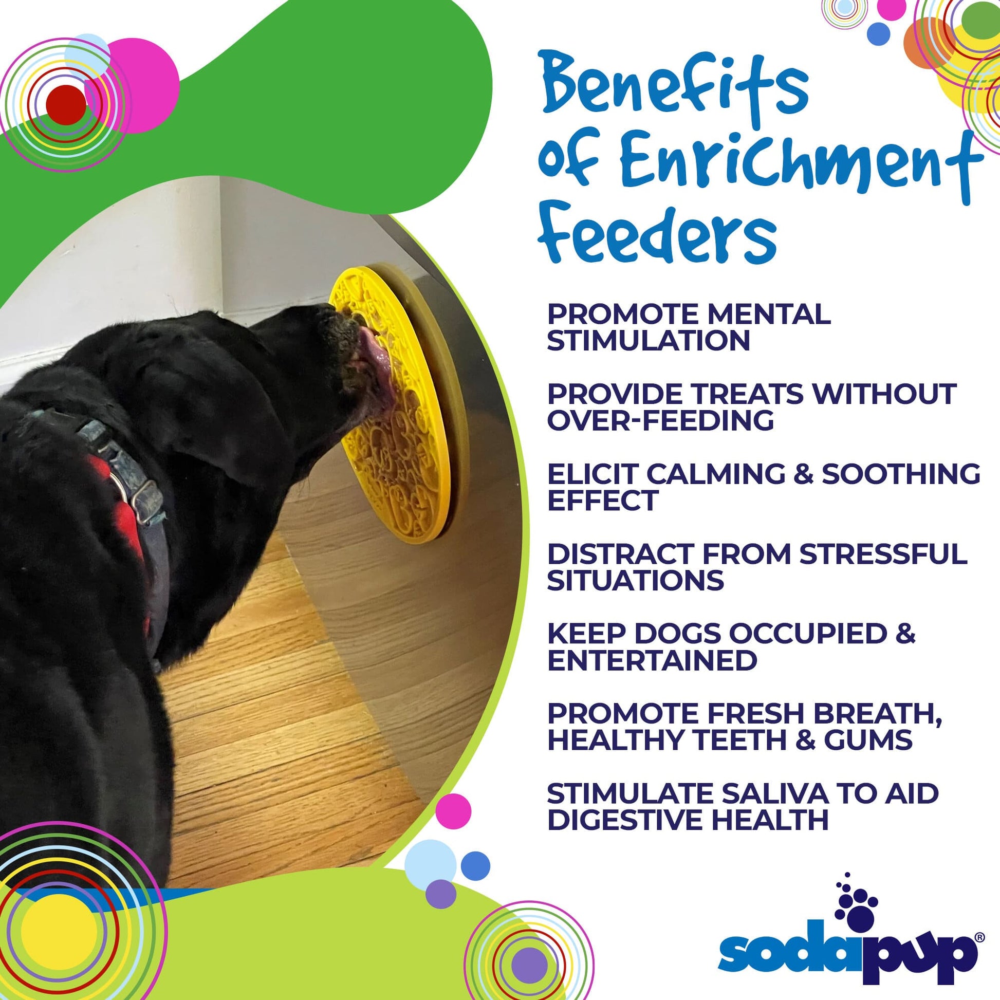 Rubber Duckies emat - Enrichment Lick Mat for Dogs and Cats - with Suction Cups | Bath Time Design | SodaPup USA Made EMAT SodaPup/True Dogs, LLC