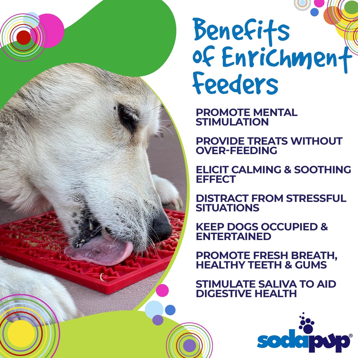 "Peace" Christmas Tree emat - Enrichment Lick Mat for Dogs and Cats | Christmas Tree design | SodaPup EMAT SodaPup/True Dogs, LLC