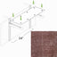 Hanging Cat Bed Hammock Brick Red Canvas 26" Cat Hammock Catastrophic Creations