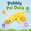 Pebbly Pal Plush Dog Toy with Squeaker 9" Pebbly Pal Duck Dog Toys Dogline